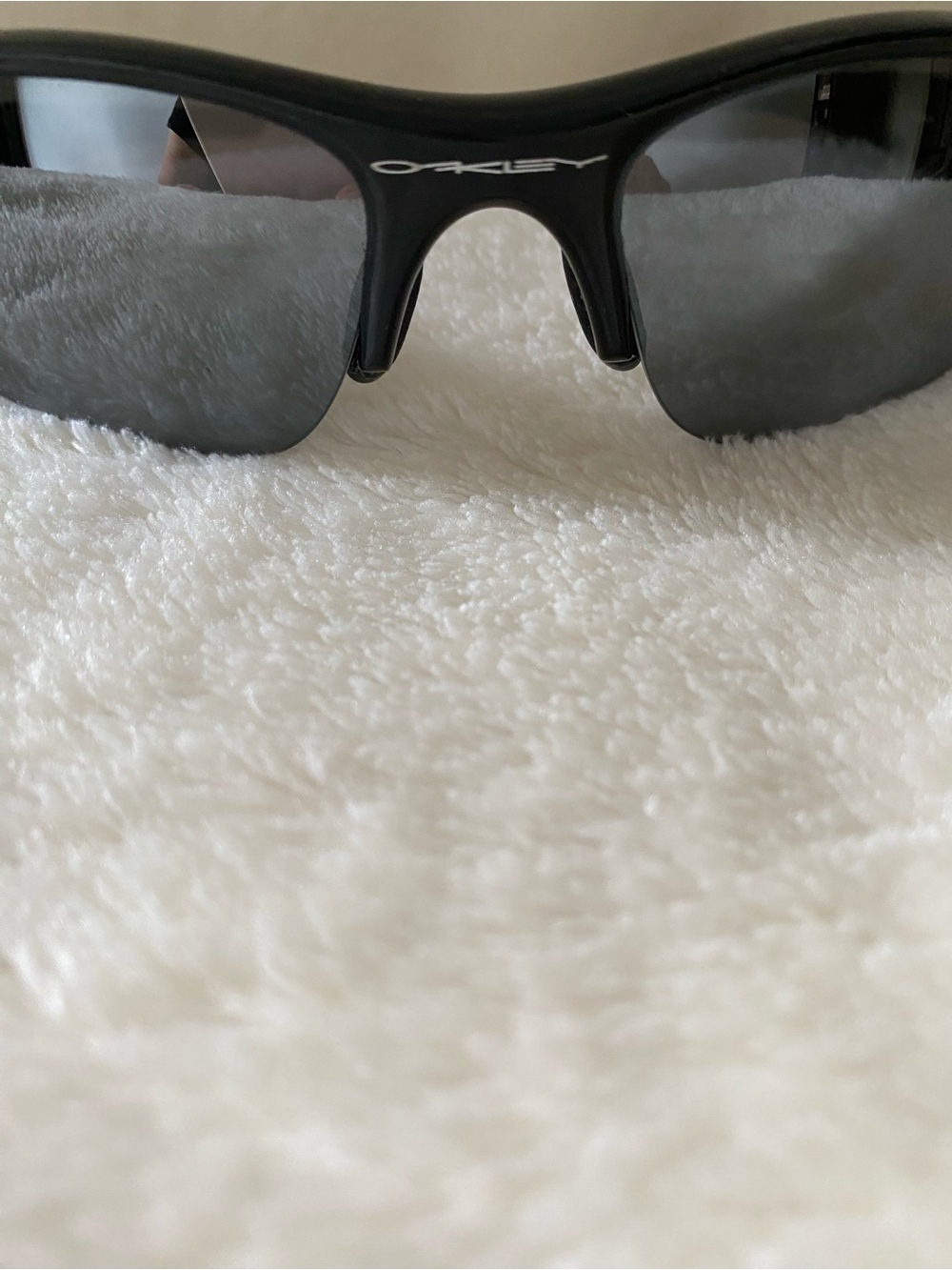 Oakley Flak Black Wraparound Sunglasses with Dark Lenses - Picture 5 of 9